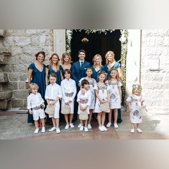 Mexican embroidered baby dress straps - Picture 3 of 4